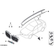 BMW Grille - Genuine BMW 51139501171