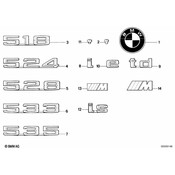 BMW Emblem Adhered - Genuine BMW 51141917919