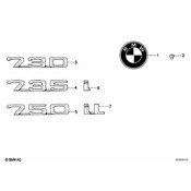 BMW Emblem Adhered Rear - Genuine BMW 51141969466