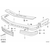 BMW Decorative Strip Front Left - Genuine BMW 51141972593