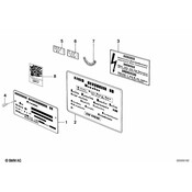 BMW Label "Original Bmw Teile" - Genuine BMW 51142121174