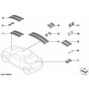 MINI Hood Decal - Genuine MINI 51142759642