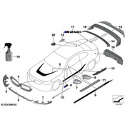 BMW M Performance Hood Decal - Genuine BMW 51145A30FD5