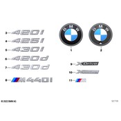 BMW Hatch Emblem - Genuine BMW 51145A326F4