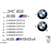 BMW Lettering (X6) - Genuine BMW 51147206122