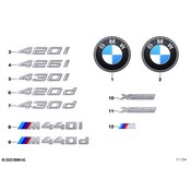 BMW Deck Lid Emblem - Genuine BMW 51148058102