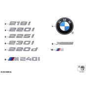 BMW Deck Lid Emblem - Genuine BMW 51148098257
