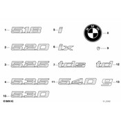 BMW Emblem Adhered - Genuine BMW 51148137276