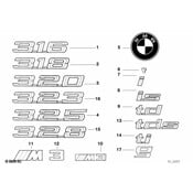 BMW Emblem - Genuine BMW 51148170184