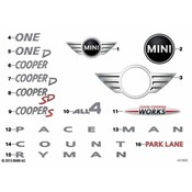 MINI Lettering (Ryman) - Genuine MINI 51149811768