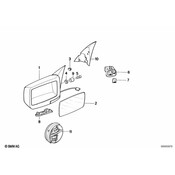 BMW Mirror Glass Plugged-In - Genuine BMW 51161938037