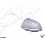 BMW Ext. Mirror Cap Comfort Chrome Right - Genuine BMW 51162165592