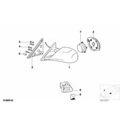 BMW Mirror Glas Heated (Co-Drivers Side) (M Technic) - Genuine BMW 51162267224