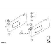 BMW Supporting Bracket Cover (Grey) - Genuine BMW 51163413767