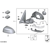 BMW Door Mirror - Genuine BMW 51165A3AEF7