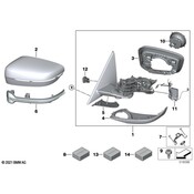 BMW Door Mirror - Genuine BMW 51165A3DD86