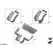 BMW Interior Rear View Mirror Cover - Genuine BMW 51166847275