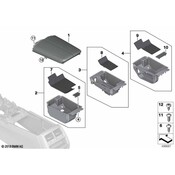 BMW Console Armrest - Genuine BMW 51166993224