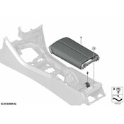 BMW Console Armrest - Genuine BMW 51166996367