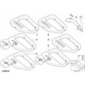 BMW Preselect.Lever Cover F Steptronic (Black) - Genuine BMW 51167060697