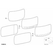 BMW Mirror Glass Heated Convex Right - Genuine BMW 51167116750