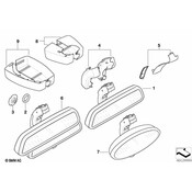 BMW View Mirror - Genuine BMW 51167126522