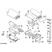 BMW Cover Centre Console (Grey) - Genuine BMW 51167132681