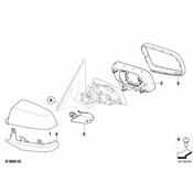 BMW Set Of Covers Mirror Baseplate - Genuine BMW 51167203859