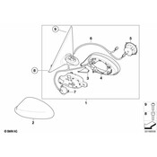 BMW Set Of Covers Mirror Baseplate - Genuine BMW 51167220559