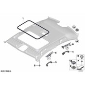 BMW Grab Handle Bracket Rear Left - Genuine BMW 51167221009