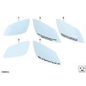 BMW Mirror Glass Heated Wide-Angle Left - Genuine BMW 51167251583