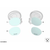Mini Door Mirror Glass - Genuine Mini 51167366049