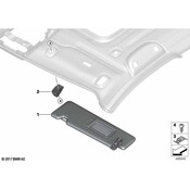 BMW Sun Visor - Genuine BMW 51167429920