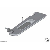BMW Left Sun Visor Make-Up Lamp (Amarobraun) - Genuine BMW 51167975665