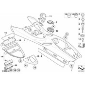 BMW Cover Gear Selecting Lever (Black) - Genuine BMW 51168029953
