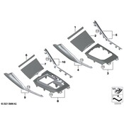 BMW Console Trim Panel - Genuine BMW 51168094589