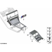 BMW Console Trim Panel - Genuine BMW 51168096317