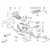 BMW Switch Covering Right - Genuine BMW 51168124122