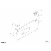 BMW Left Bearing Bracket Cover (Sandbeige) - Genuine BMW 51168169243