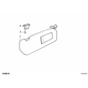 BMW Bracket (SandGrey) - Genuine BMW 51168189178