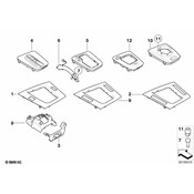 BMW Depositing Box Bottom Panel (Graphite Matt) - Genuine BMW 51168214764