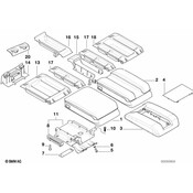 BMW Centre Arm Rest (Black) - Genuine BMW 51168215763