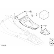 BMW Module Carrier Centre Console (Black Ii Uni) - Genuine BMW 51168234555