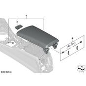 BMW Console Armrest - Genuine BMW 51168747595