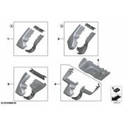 BMW Interior Rear View Mirror Cover - Genuine BMW 51169108973