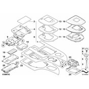 BMW Cover Gear Selecting Lever (Black) - Genuine BMW 51169123871