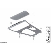BMW Decorative Trim Cupholder (Black) - Genuine BMW 51169142167