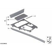 BMW Decor.Trim Wood Fineline Shining Left - Genuine BMW 51169160533
