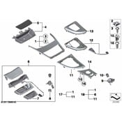 BMW Cover Central Control Unit (AlaskaGrey) - Genuine BMW 51169181073