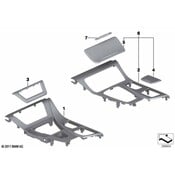 BMW Trim Centre Console Ash Gleaming - Genuine BMW 51169206383